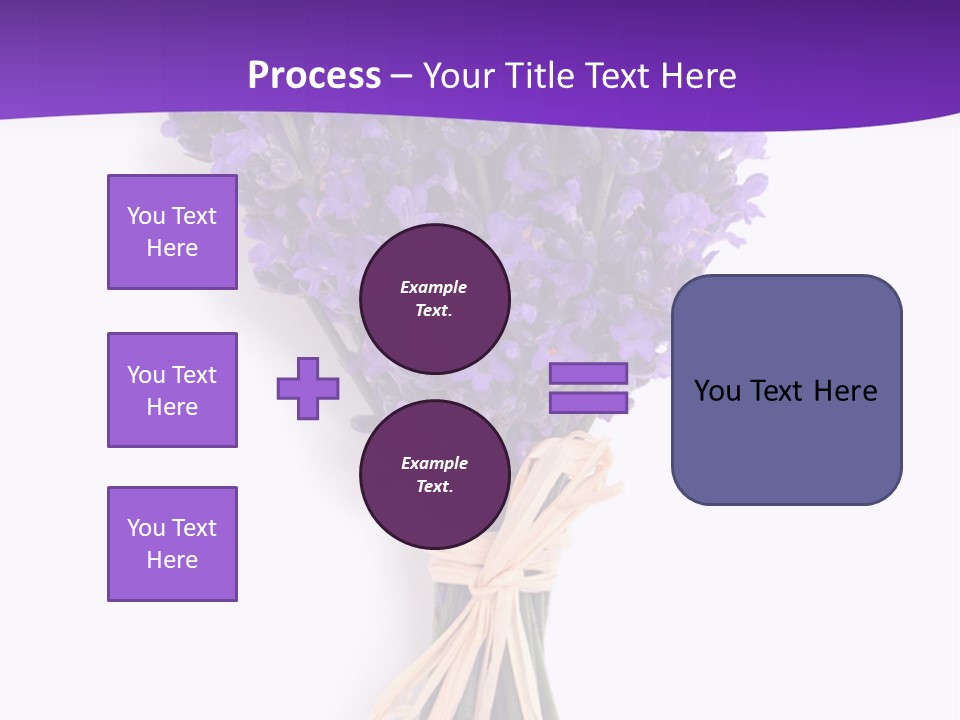 A Bouquet Of Lavender PowerPoint Template