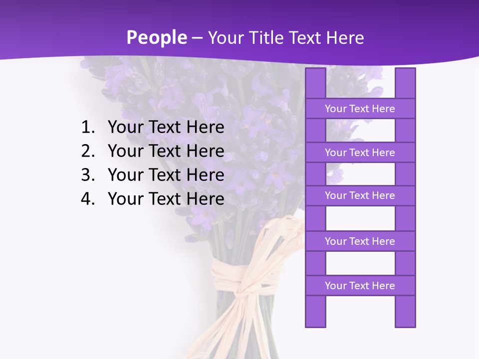 A Bouquet Of Lavender PowerPoint Template