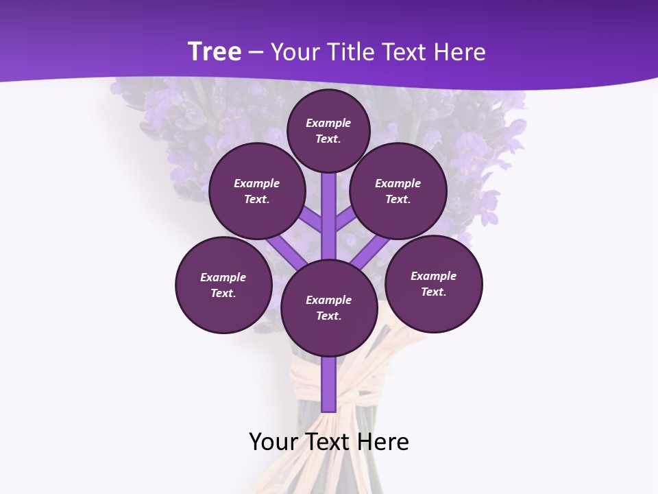 A Bouquet Of Lavender PowerPoint Template