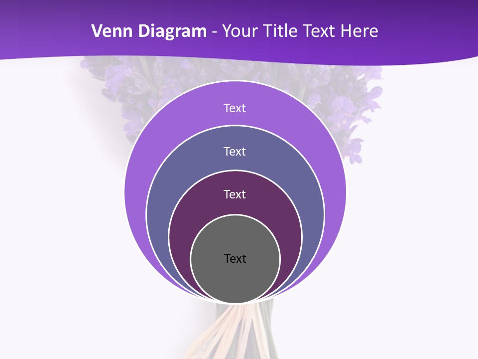 A Bouquet Of Lavender PowerPoint Template