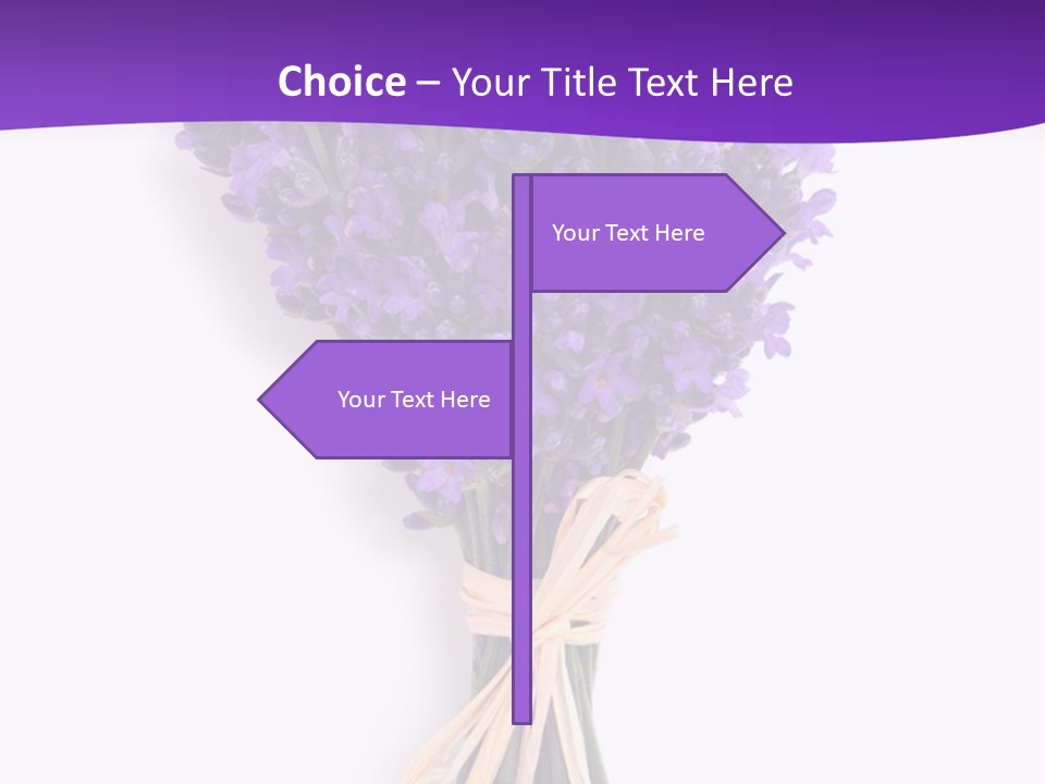 A Bouquet Of Lavender PowerPoint Template