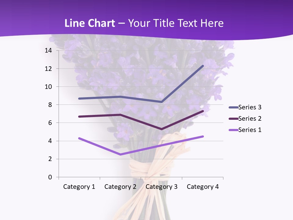 A Bouquet Of Lavender PowerPoint Template