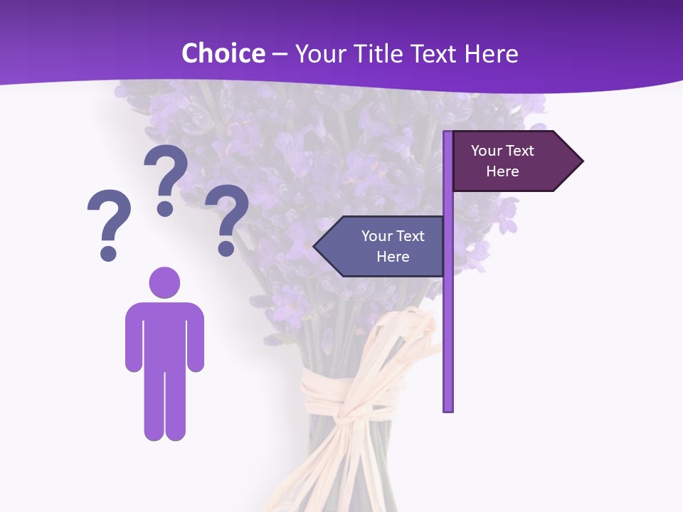 A Bouquet Of Lavender PowerPoint Template