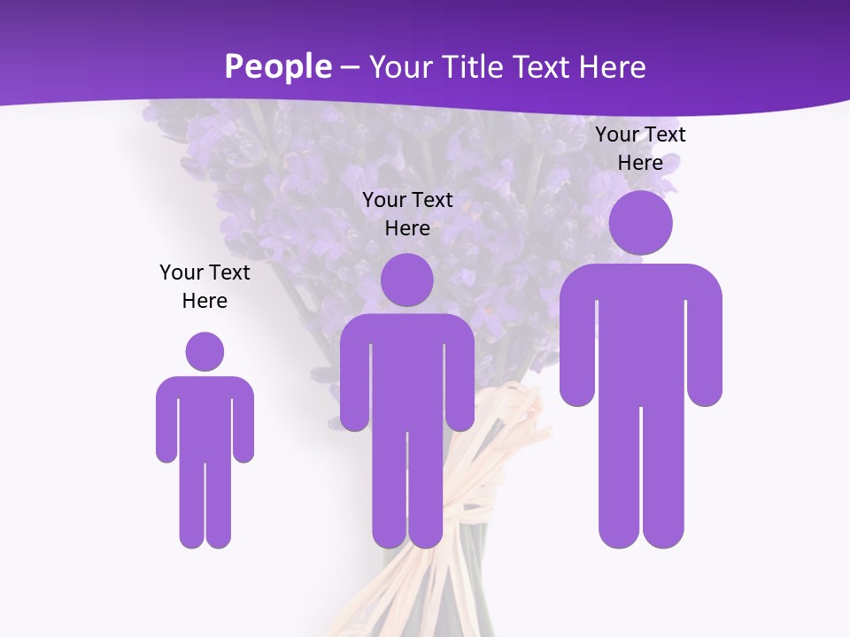 A Bouquet Of Lavender PowerPoint Template
