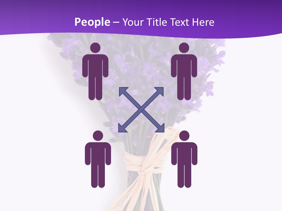 A Bouquet Of Lavender PowerPoint Template
