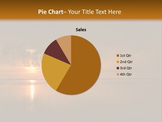 Sunset Over The Water PowerPoint Template