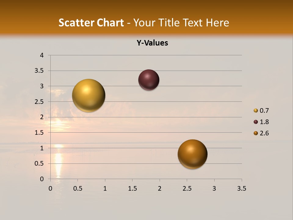 Sunset Over The Water PowerPoint Template