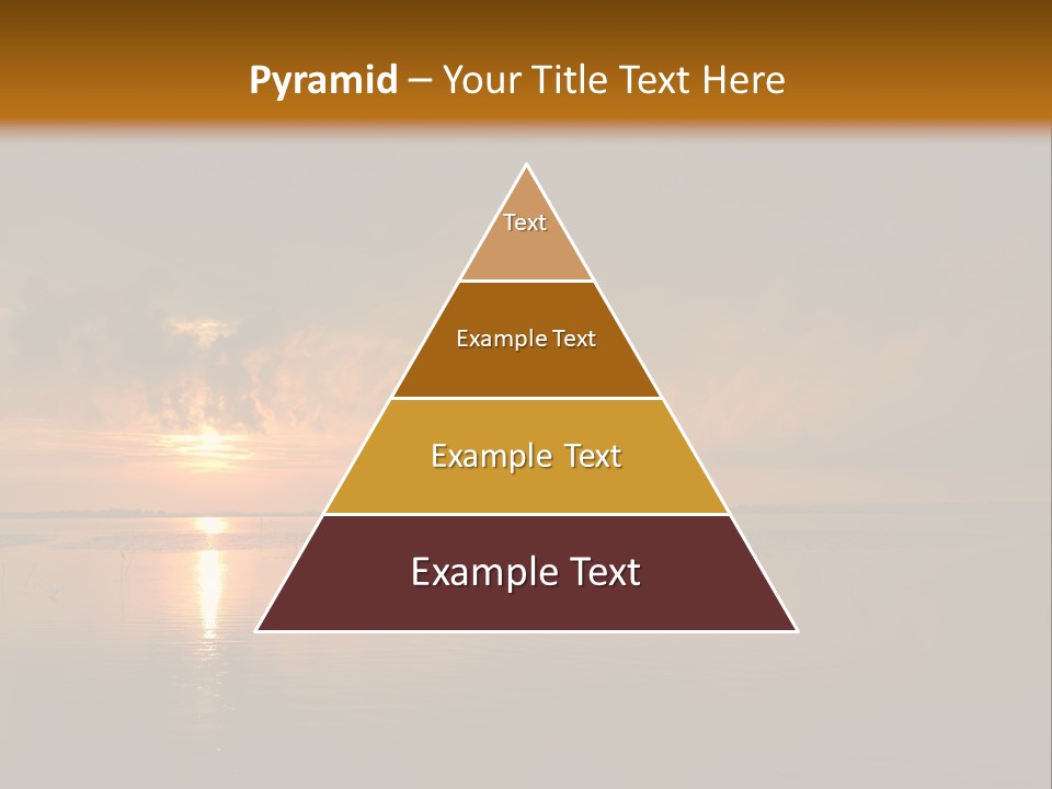 Sunset Over The Water PowerPoint Template