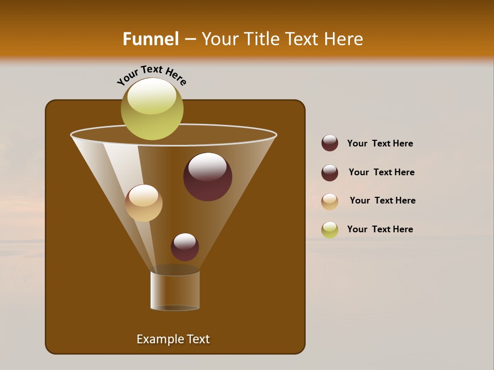 Sunset Over The Water PowerPoint Template