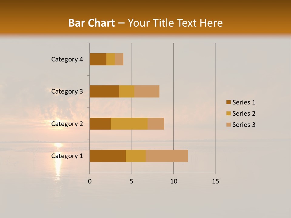 Sunset Over The Water PowerPoint Template