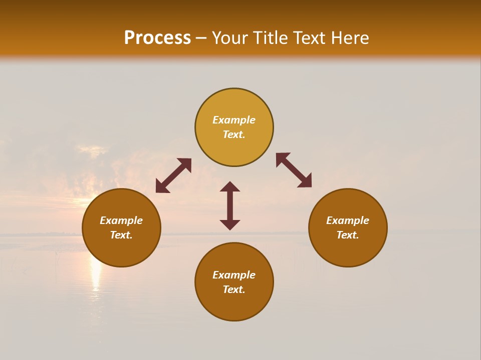 Sunset Over The Water PowerPoint Template