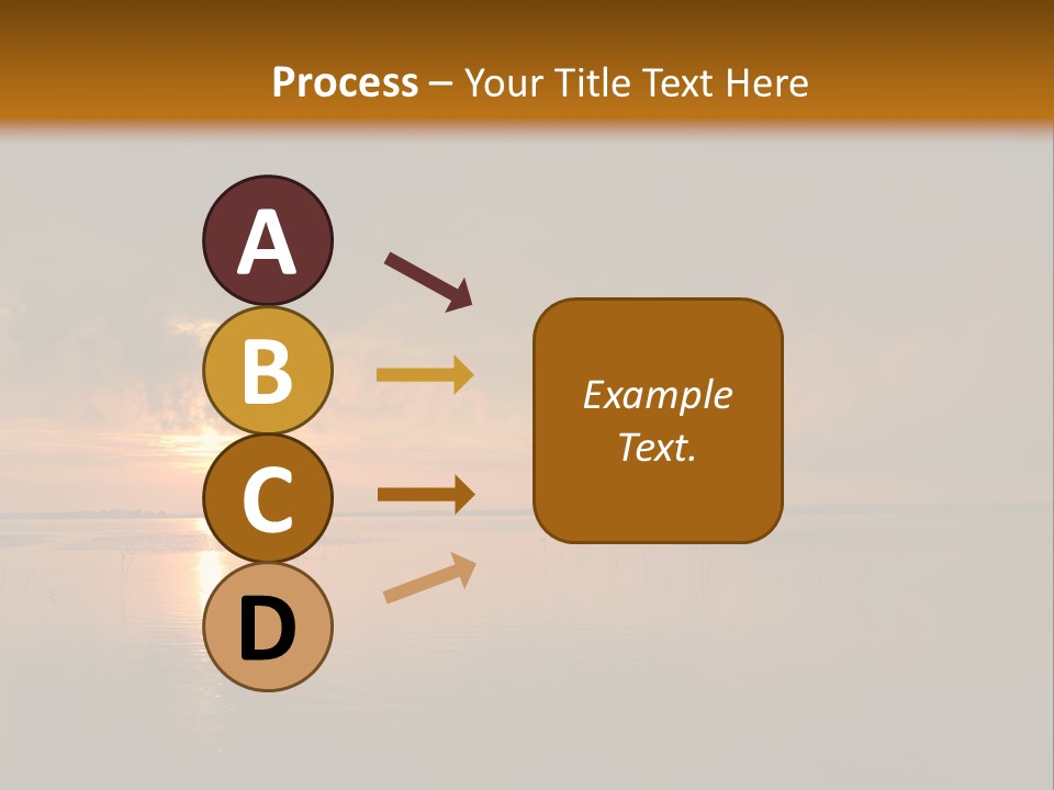Sunset Over The Water PowerPoint Template