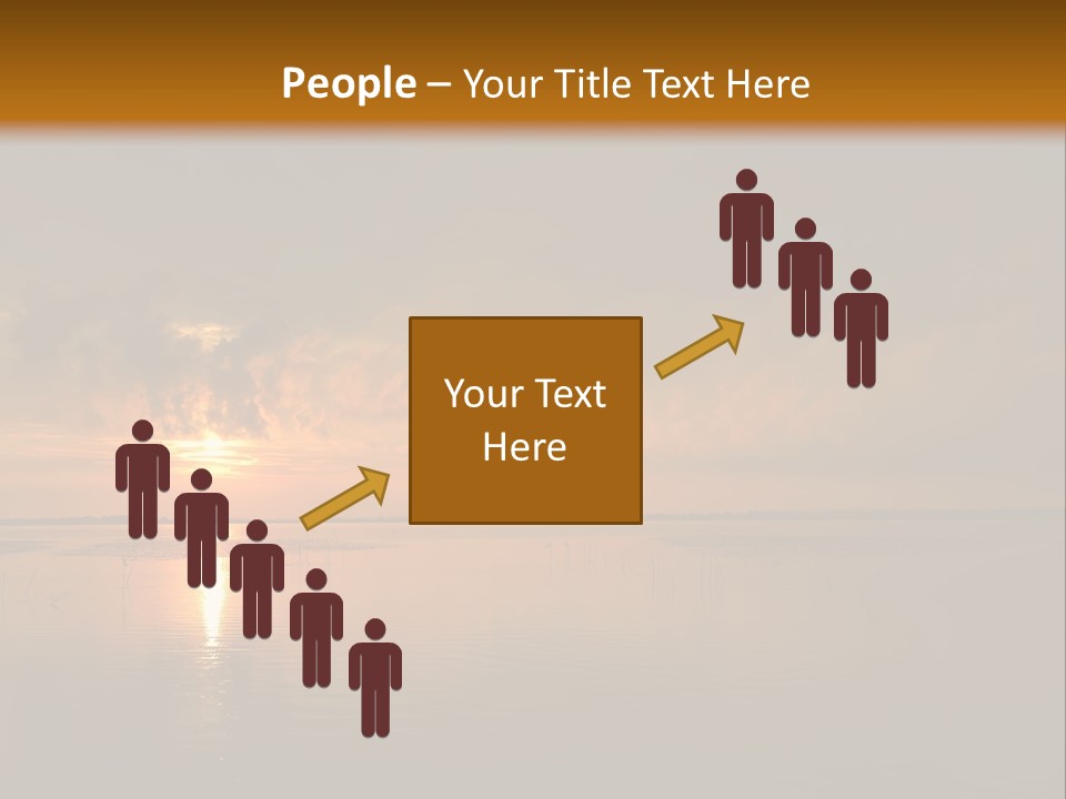 Sunset Over The Water PowerPoint Template