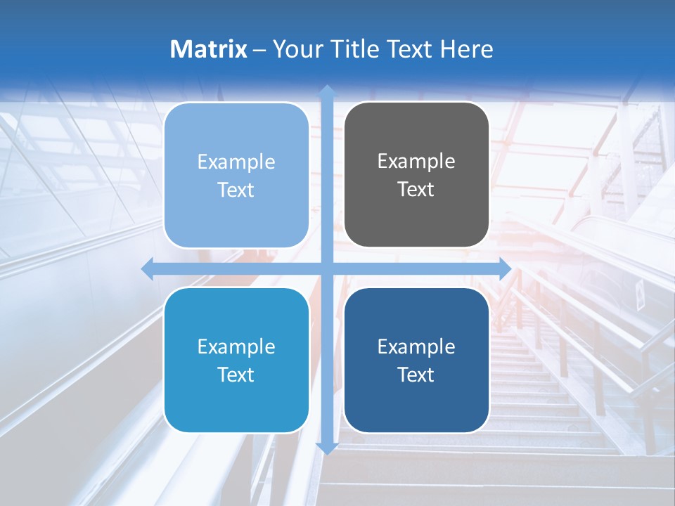 Climb The Escalator PowerPoint Template