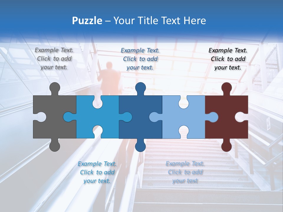 Climb The Escalator PowerPoint Template
