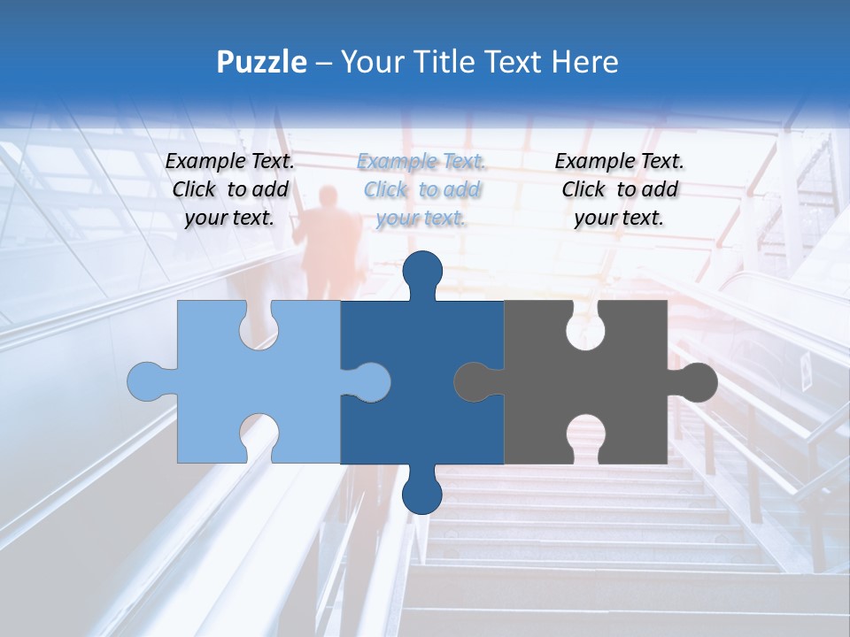 Climb The Escalator PowerPoint Template