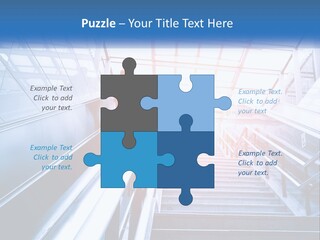 Climb The Escalator PowerPoint Template