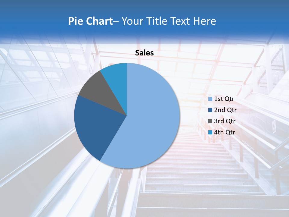 Climb The Escalator PowerPoint Template