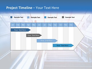 Climb The Escalator PowerPoint Template