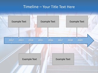Climb The Escalator PowerPoint Template