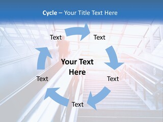 Climb The Escalator PowerPoint Template