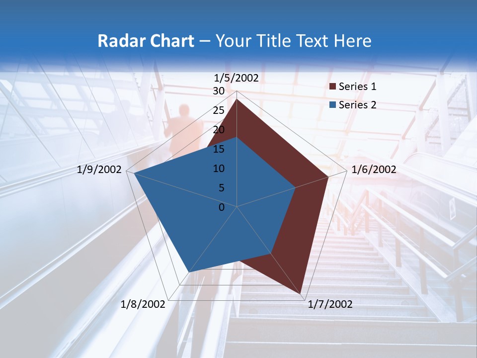 Climb The Escalator PowerPoint Template