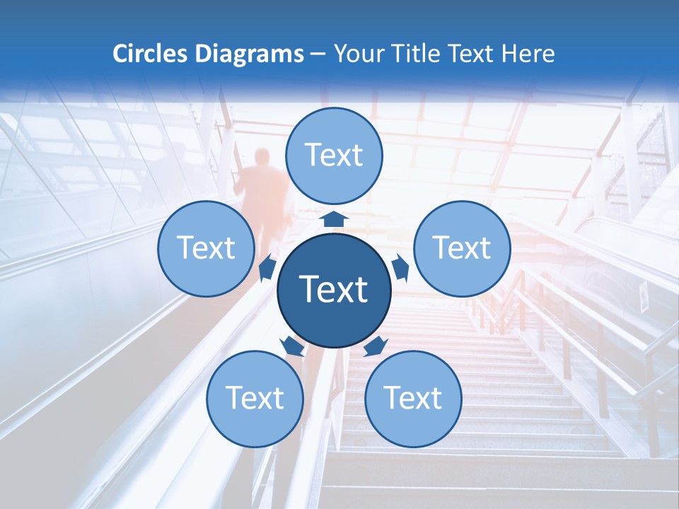 Climb The Escalator PowerPoint Template