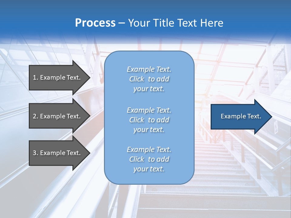 Climb The Escalator PowerPoint Template