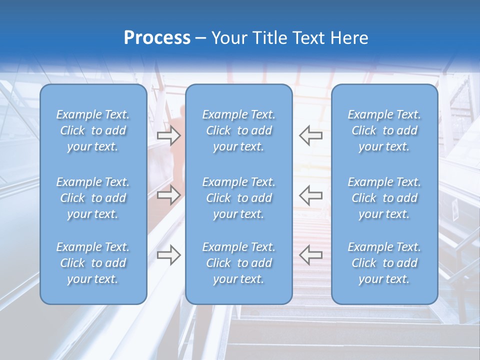 Climb The Escalator PowerPoint Template