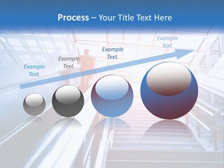 Climb The Escalator PowerPoint Template