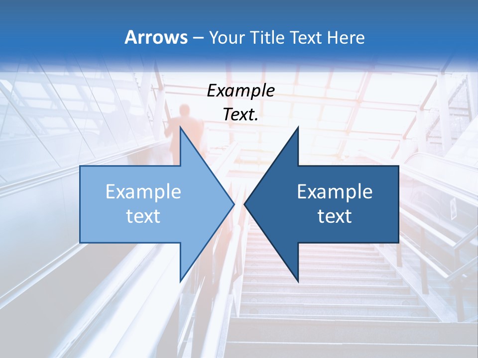 Climb The Escalator PowerPoint Template