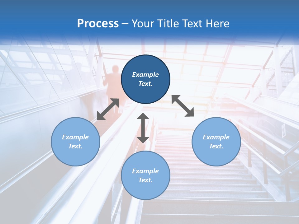 Climb The Escalator PowerPoint Template