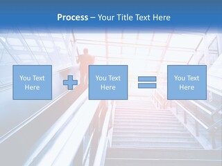 Climb The Escalator PowerPoint Template