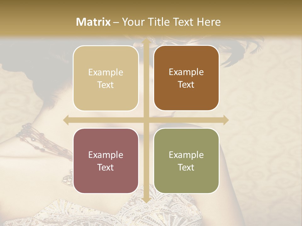 Girl In A Dress PowerPoint Template