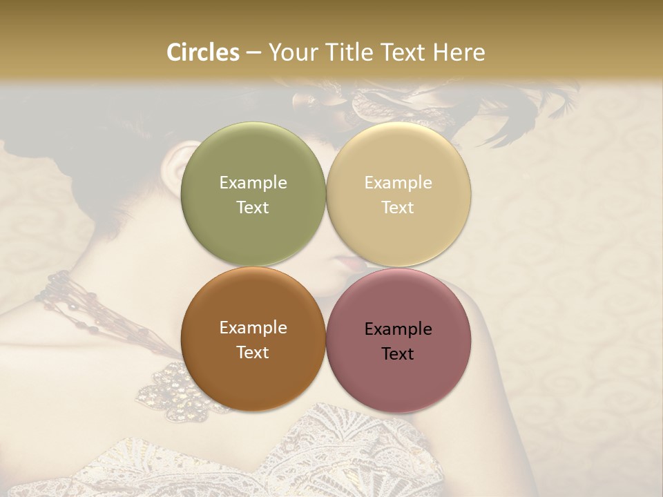 Girl In A Dress PowerPoint Template