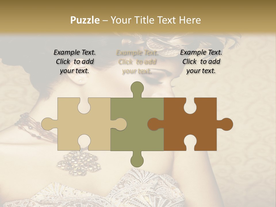 Girl In A Dress PowerPoint Template