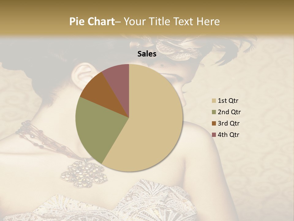 Girl In A Dress PowerPoint Template