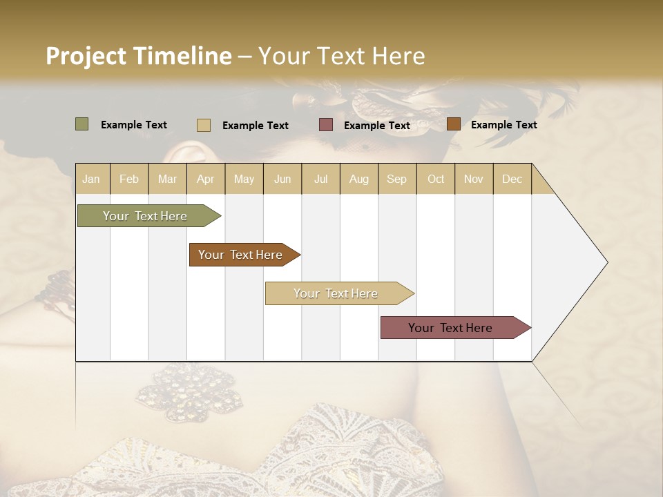 Girl In A Dress PowerPoint Template