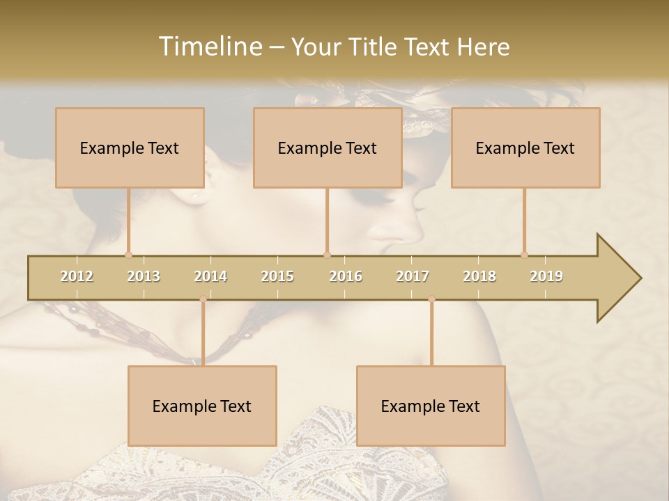 Girl In A Dress PowerPoint Template