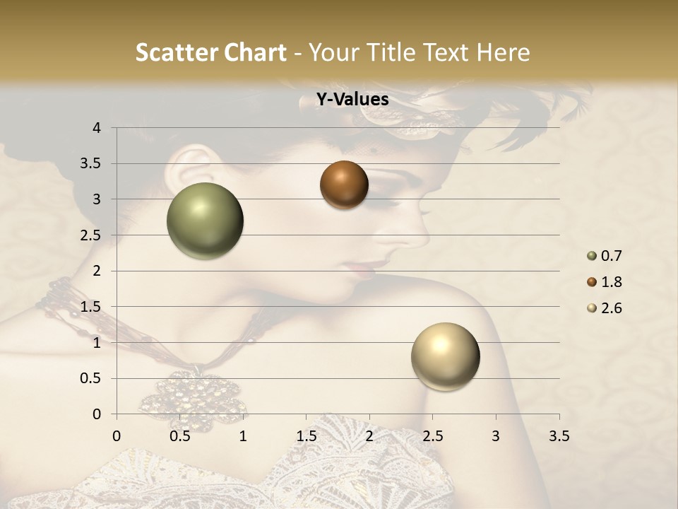 Girl In A Dress PowerPoint Template