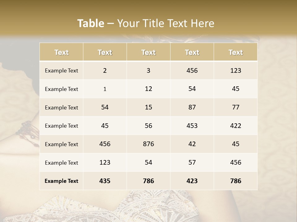 Girl In A Dress PowerPoint Template