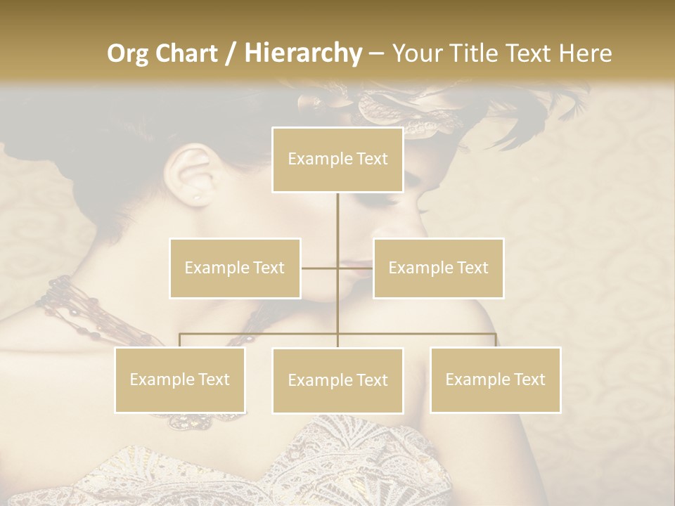 Girl In A Dress PowerPoint Template