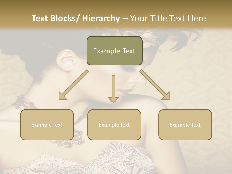 Girl In A Dress PowerPoint Template