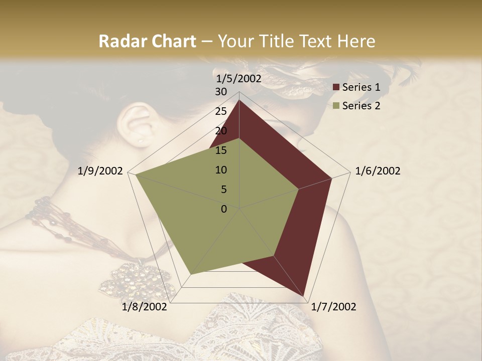 Girl In A Dress PowerPoint Template