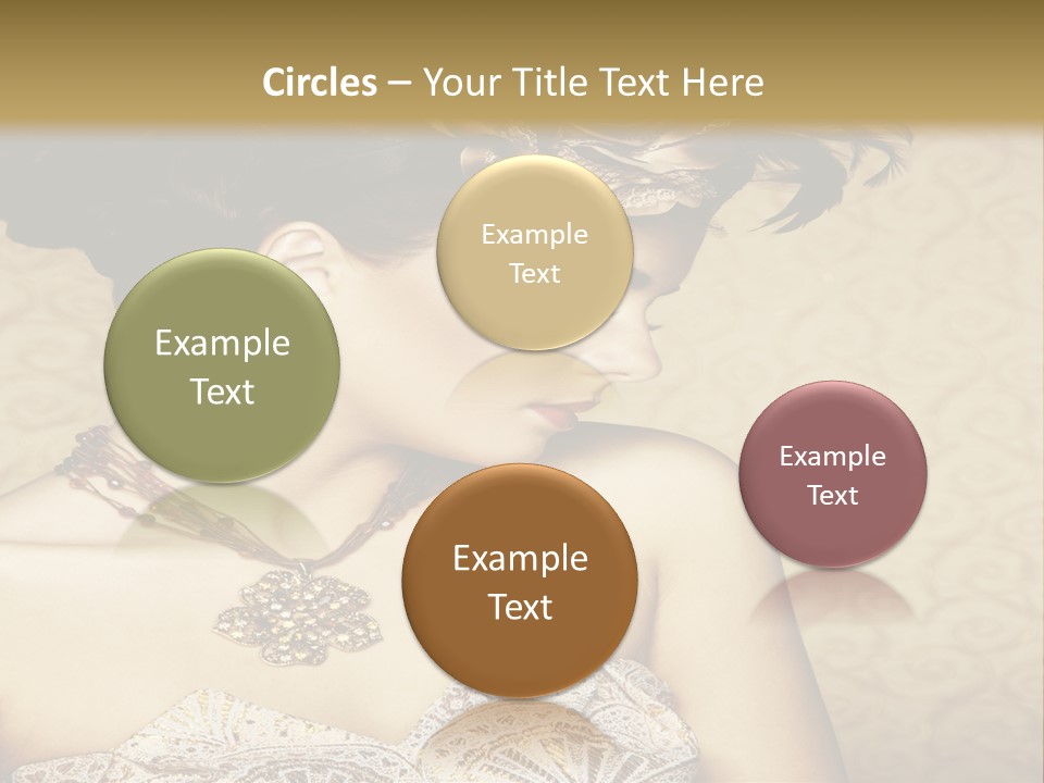 Girl In A Dress PowerPoint Template