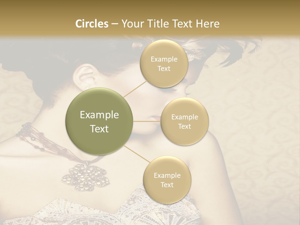 Girl In A Dress PowerPoint Template