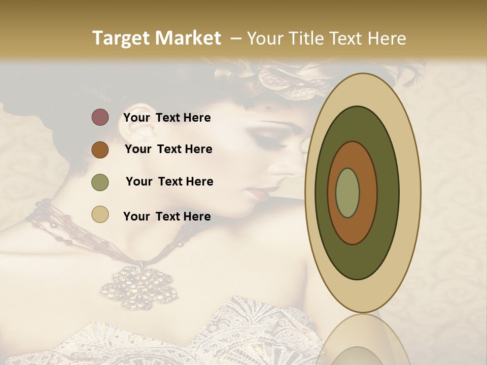 Girl In A Dress PowerPoint Template