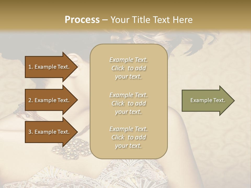 Girl In A Dress PowerPoint Template