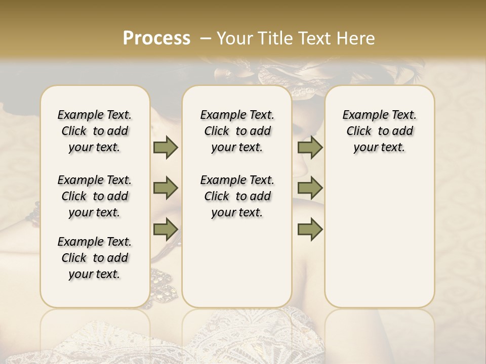 Girl In A Dress PowerPoint Template