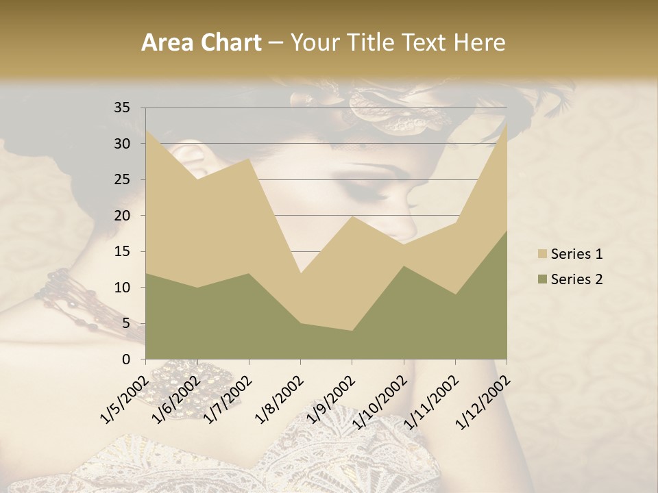 Girl In A Dress PowerPoint Template